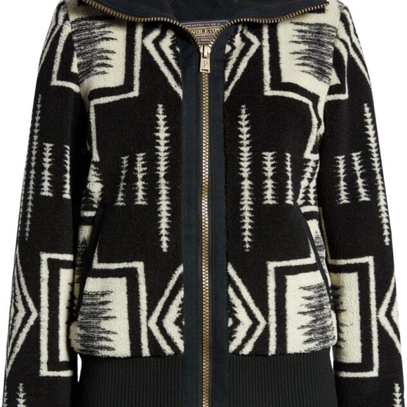 Pendleton Women's Foxglove Print Zip Jacket Size Medium - Picture 4 of 12